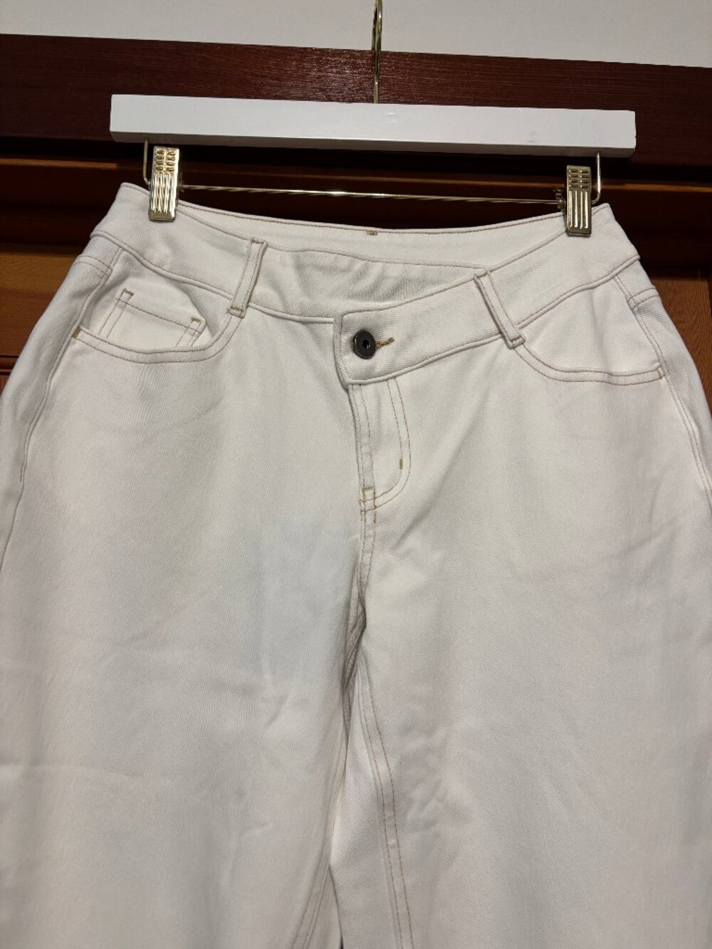 Halara Flex™ Asymmetric Low Rise Zipper Pockets Baggy Wide Leg Washed Casual J - Picture 11 of 14